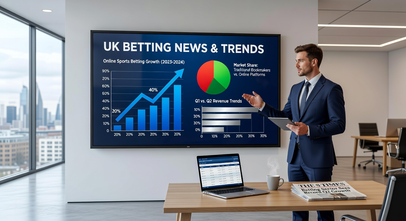 Digital trading screens displaying prediction market odds on global conflicts, with rising volume charts in the background