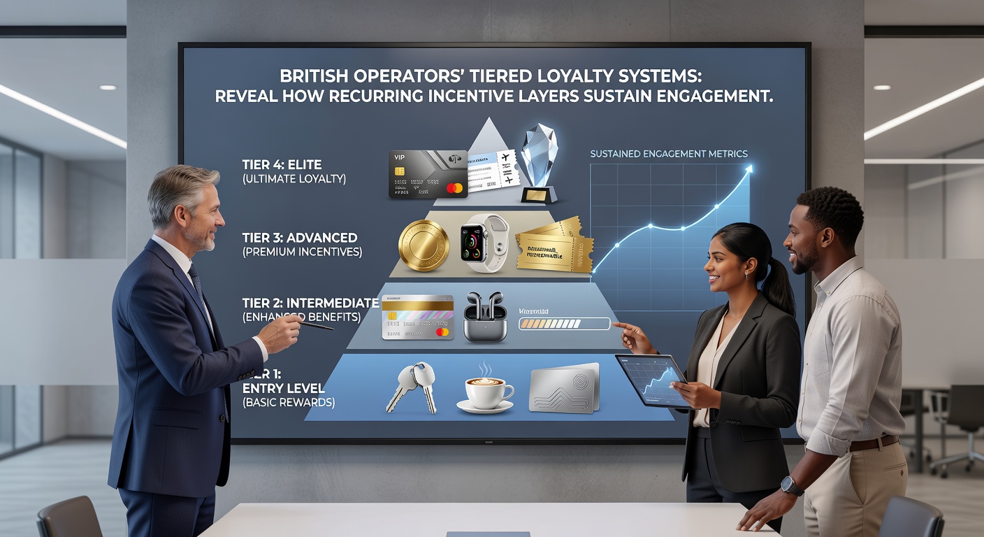 Chart displaying sustained user engagement metrics across loyalty tiers on UK wagering sites