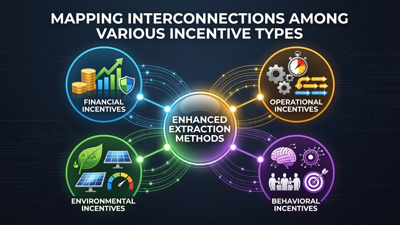 Diagram showing connections between different incentive structures in promotional systems