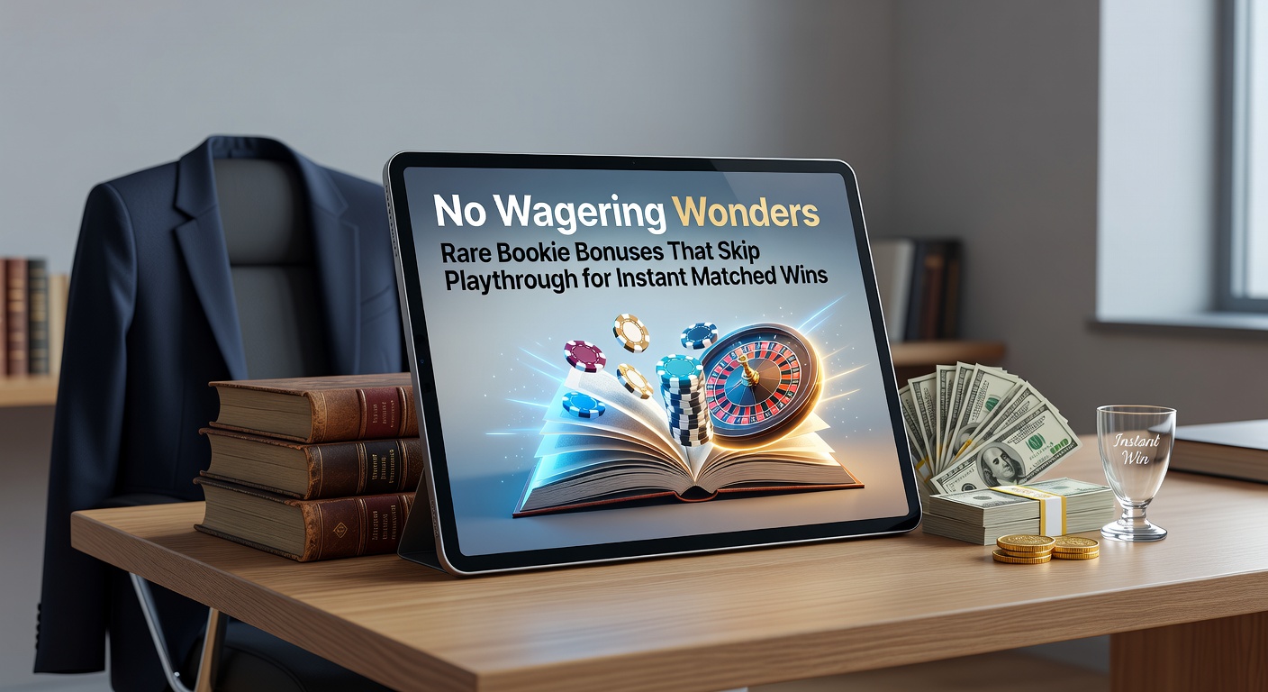 Screenshot of a bookmaker's no-wagering bonus offer page highlighting instant withdrawal terms