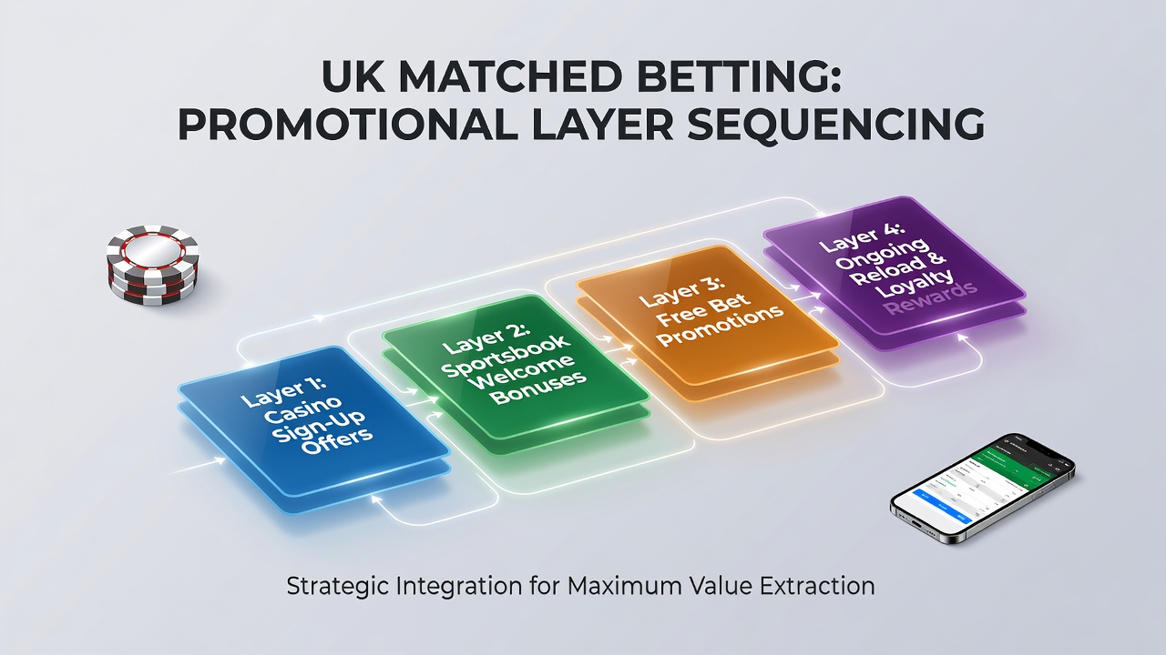 Diagram showing the flow from casino bonus clearance to sportsbook free bet activation