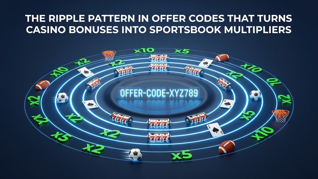 Flowchart illustrating sequential redemption steps from casino bonuses to sportsbook multipliers